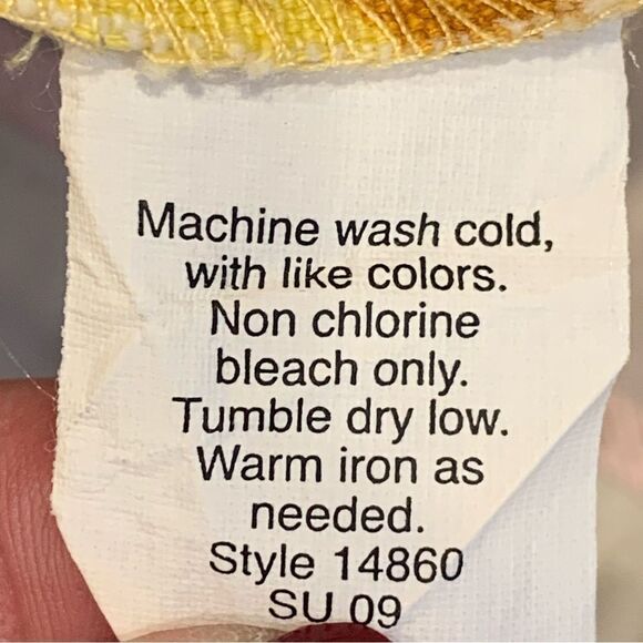 J.Crew Yellow & Orange Water Color Mini Skirt Size 4 - Picture 7 of 9